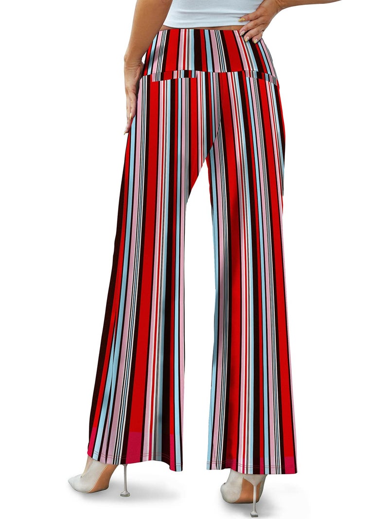 Arolina Women's Stretchy Wide Leg Palazzo Lounge Pants Casual Comfy High Waist Palazzo Pants - Image 4